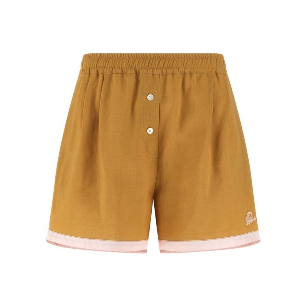 Marni Multicolor Calfskin Bermuda Women's Shorts